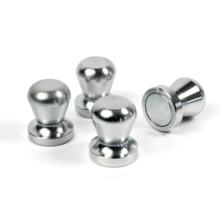 Magnets Superstrong , Set of 3, THE BOSS, Ø 2 x H 2,4 cm , Silver