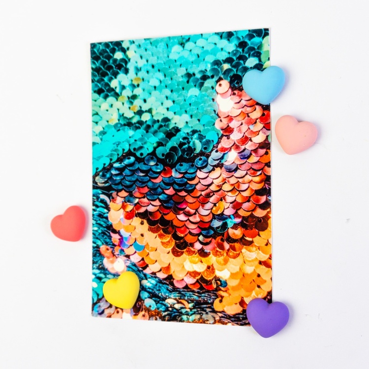 Magnets, Hearts, Set of 5, LOVE, Multicolor