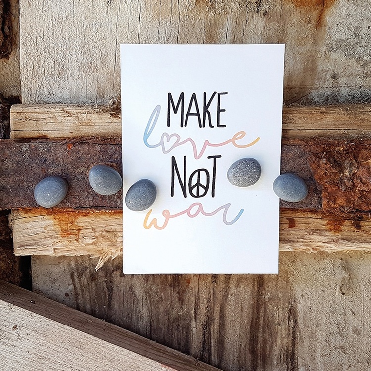 Magnets, STONE, set of 5, Grey