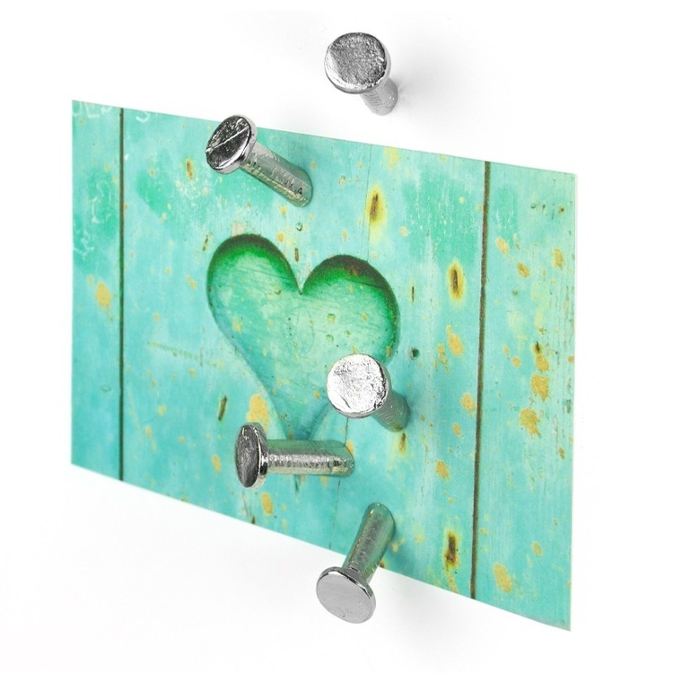 Magnets, set of 5, NAIL, Ø 1,5 x H 2,8 cm, silver