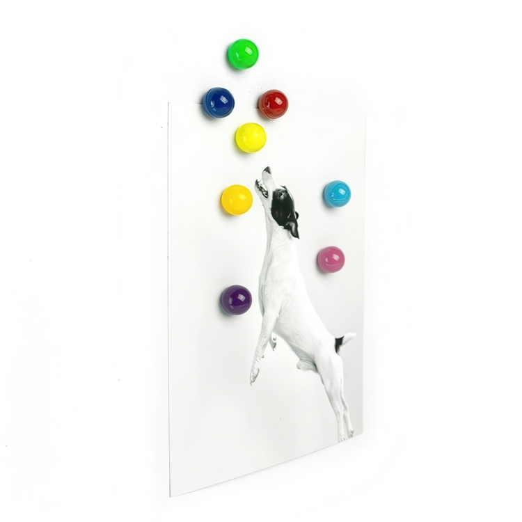 Magnets, Set of 8, RAINBALL, Ø 1,1 cm, Assorted