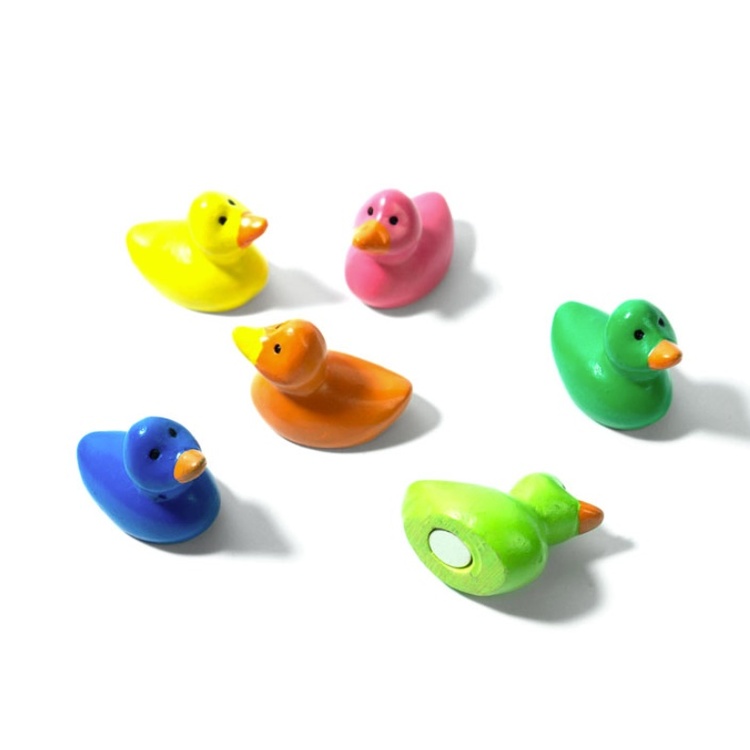 Magnets, Colourful Ducks, Set of 6, DUCK, Assorted