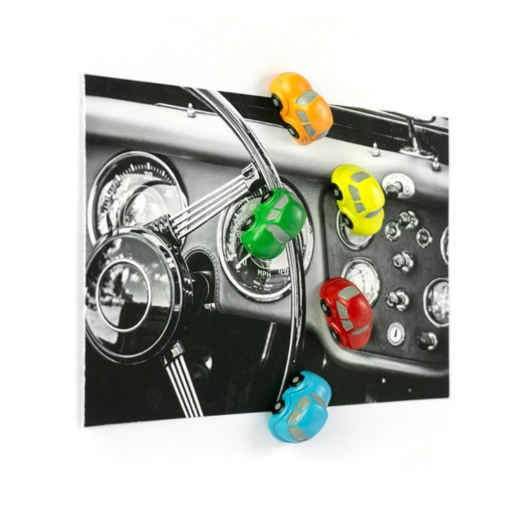 Magnets, Colourful Mini Cars. Set of 5, TRAFFIC, Assorted