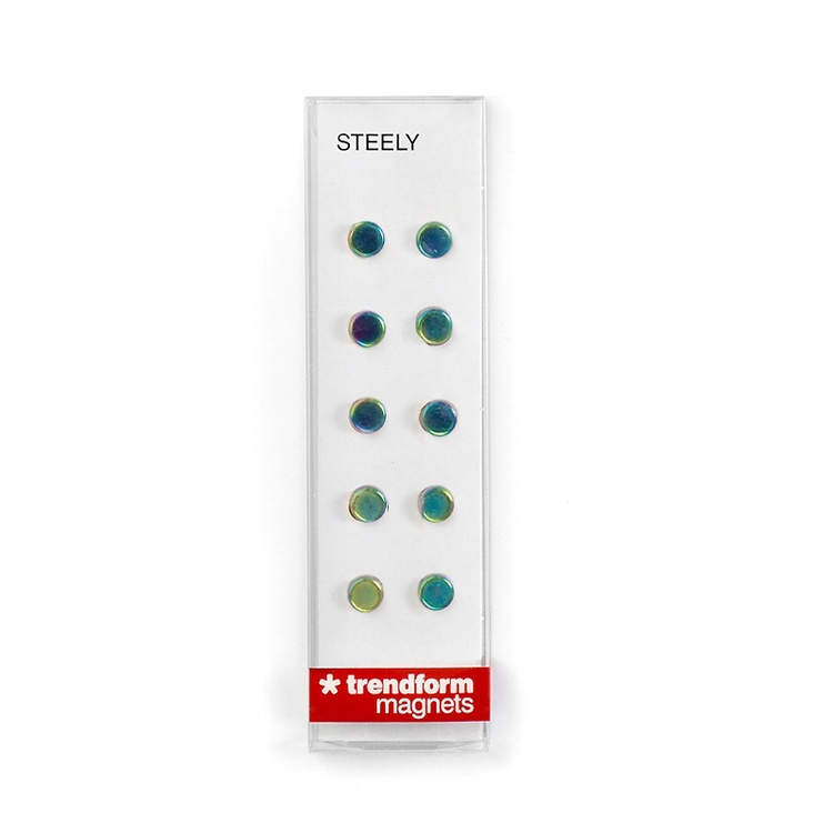 Magnets, STEELY, strong, mini, 10 pc , Rainbow