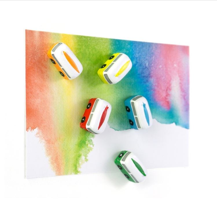 Magnets, Mini Busses, Set of 5, CAMPER, Assorted