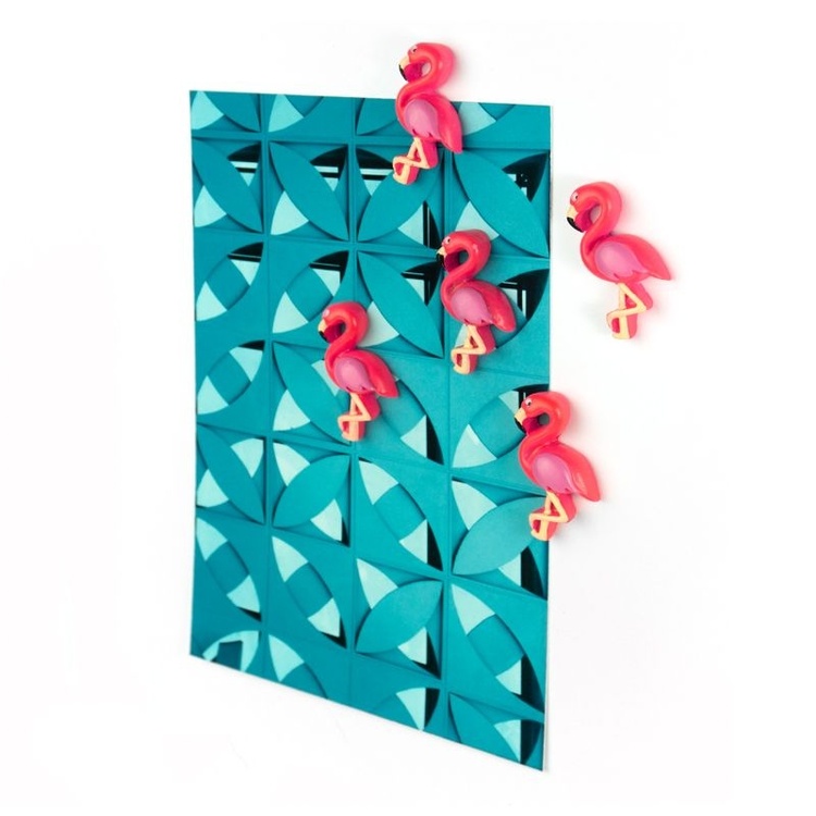 Magnets, PINK FLAMINGO, set of 4, Pink