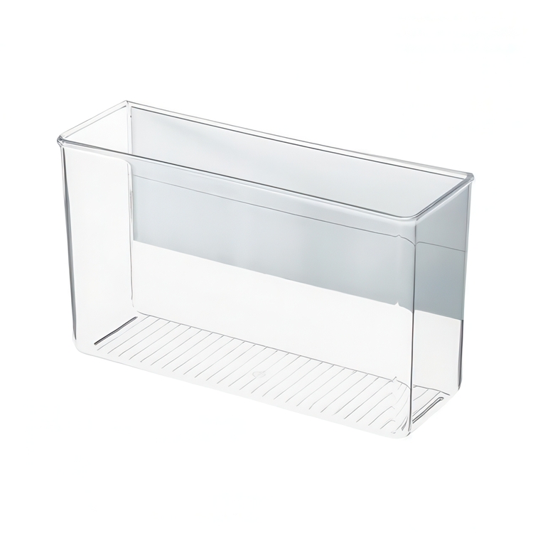 Wall Container, ID LARGE MAGNETIC BIN, 28 x 9 x H 16 cm, Transparent