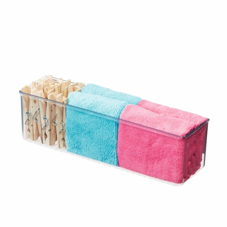 Wall Container, ID MEDIUM MAGNETIC BIN, 28 x 7,5 x H 8,5 cm, Transparent