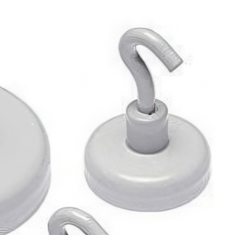 Magnetic hook, Flat, super strong- 3,5 kg, SMALL POWER HOOK, Ø 2,5 cm