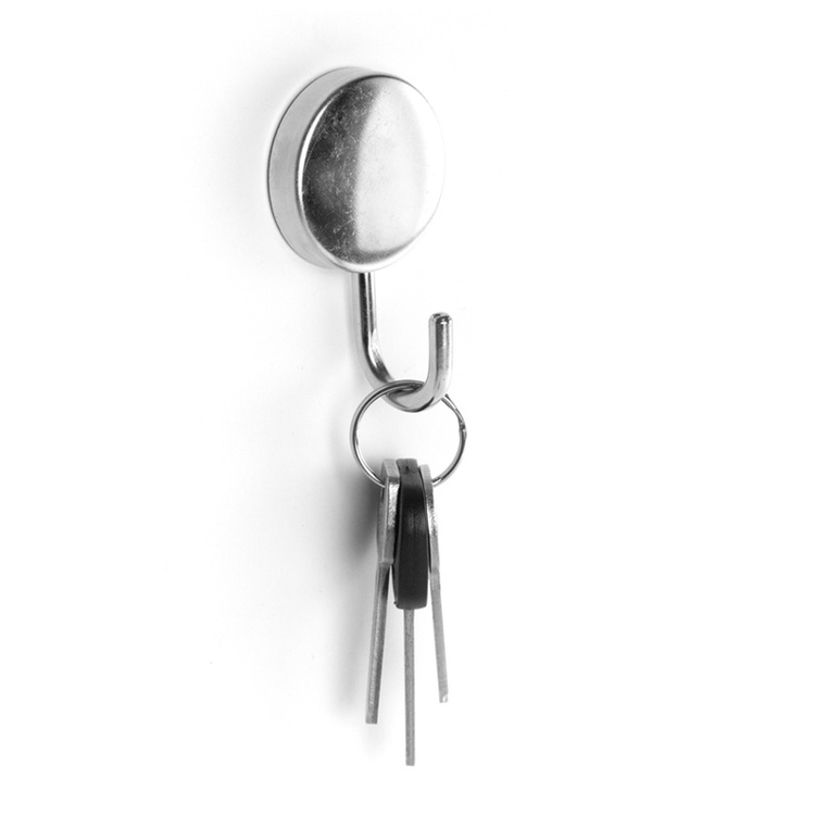 Magnetic hooks, super strong, set of 2, XL STEEL MAMBA, Ø 4 cm