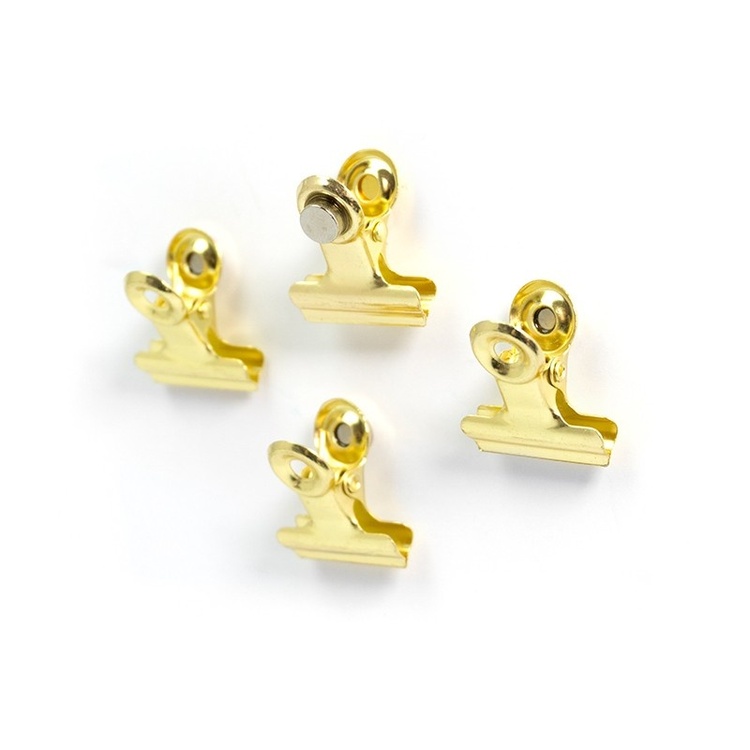 Magnetic clip, Set of 4, MINI-GRAFFA, 2 x 2 x H 1,6 cm