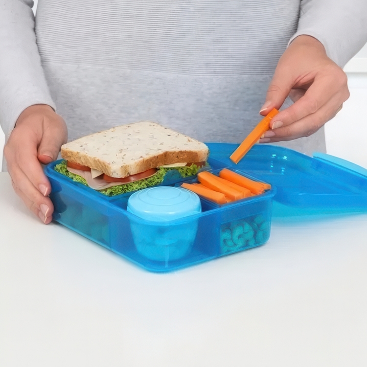 Lunch box with compartments, 1,65 L, SISTEMA BENTO LUNCH