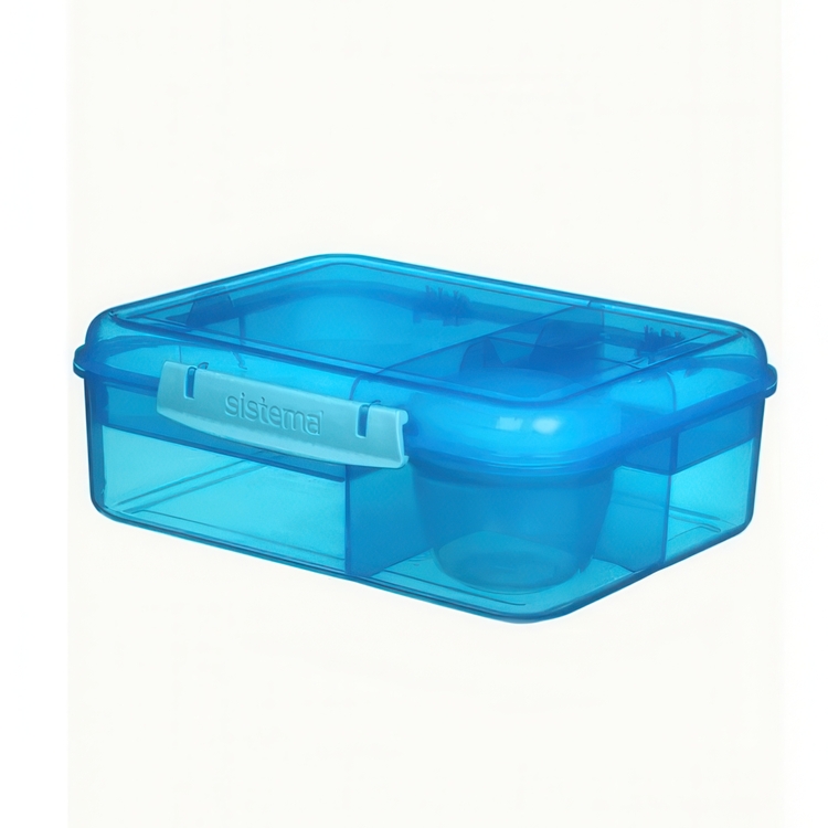 Lunch box with compartments, 1,65 L, SISTEMA BENTO LUNCH