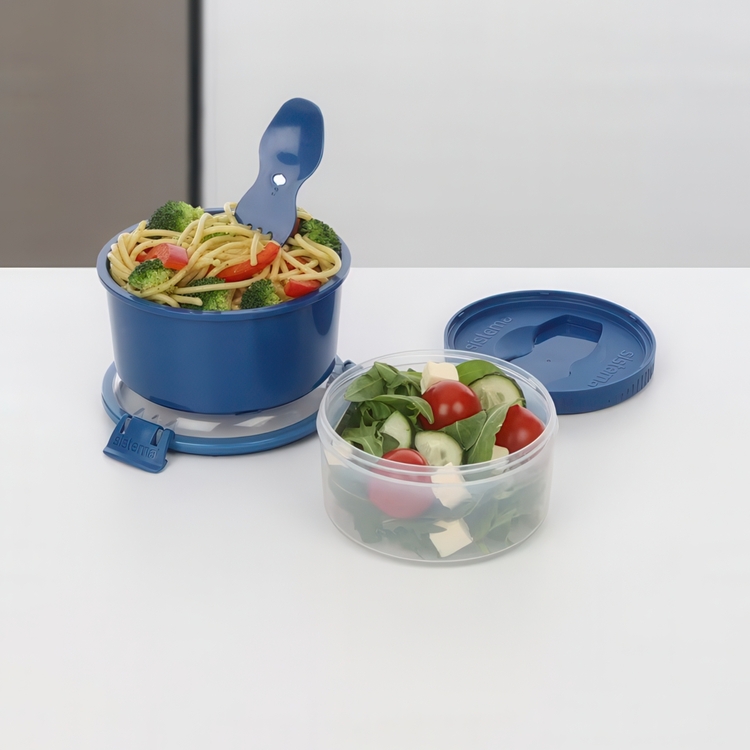 Lunch box with compartments, 965 ml, LUNCH STACK TO GO