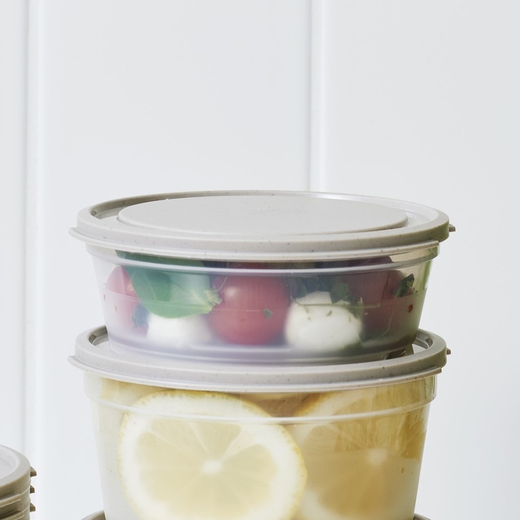 Food storage, Round, 0,3 L, SMARTSTORE SUSTAIN, Transparent /Earl grey 