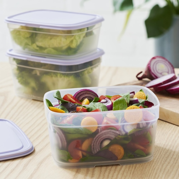 Food storage, 1 L, SMARTSTORE FRESH, Transparent / Purple