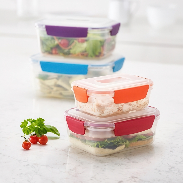Lunch boxes, Set with 4, NEST LOCK CONTAINERS, Large, Joseph Joseph, Assorted
