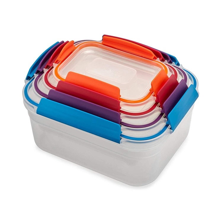 Lunch boxes, Set with 4, NEST LOCK CONTAINERS, Large, Joseph Joseph, Assorted