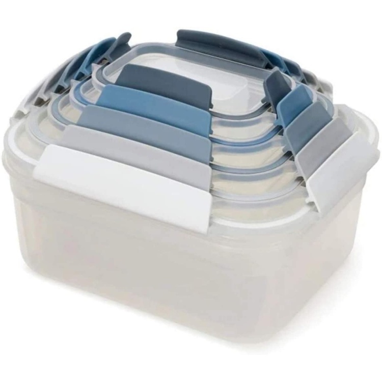 Food Containers, Set with 5, NEST LOCK, Joseph Joseph, Sky Blue