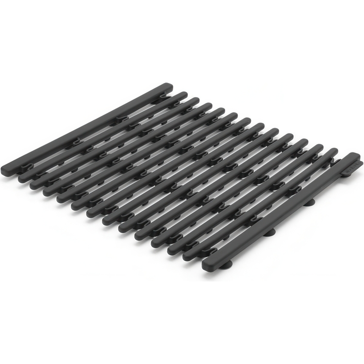 Sink Mat, Silicone, BRABANTIA , 30 x 30 - 45 cm, Dark grey