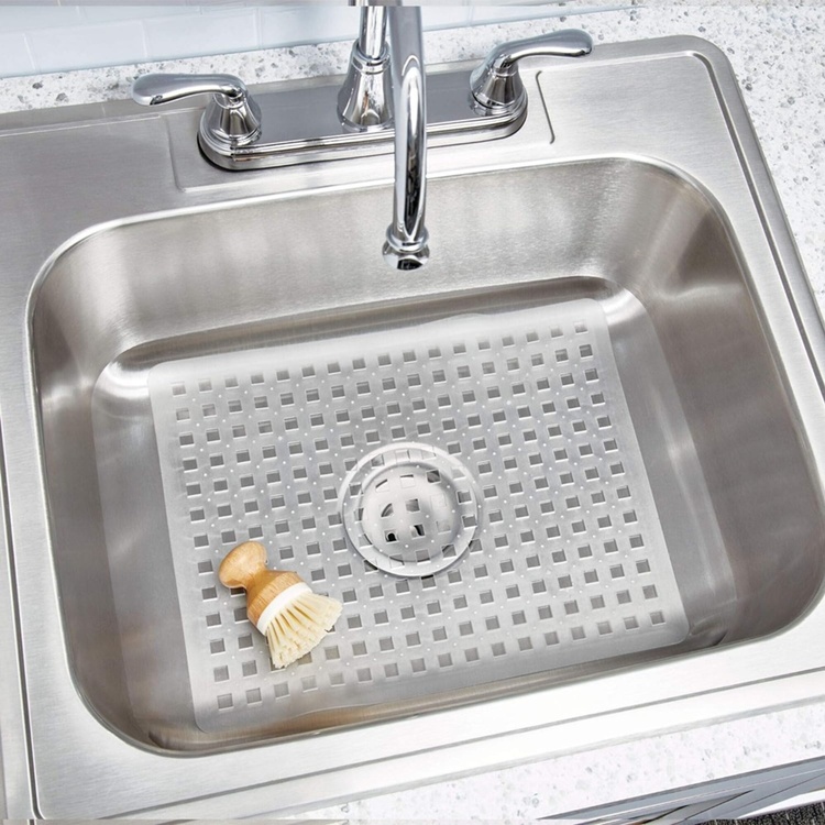 Sink Mat, iDESIGN LARGE SINK MAT, 41x 32 cm, Clear