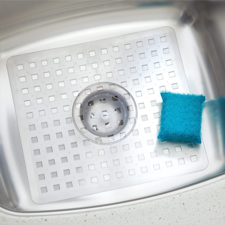 Sink Mat, iDESIGN SQUARE SINK MAT, 28 x 32 cm
