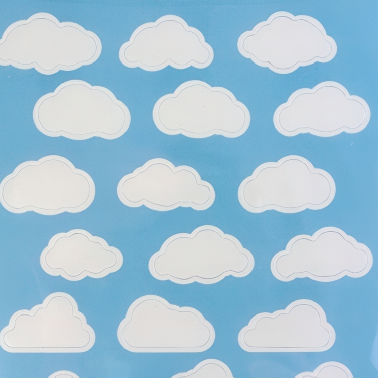 Magnetic dots, self-adhesive, Set of 24, ELEMENT CLOUD FLEX, White