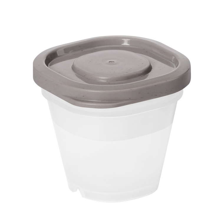 Mini containers, Set of 4, SMARTSTORE SUSTAIN, Transparent / Earl grey 