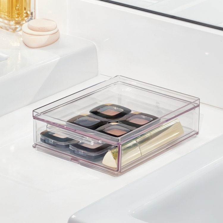Drawer, Small, Shallow, THE HOME EDIT ALL-PURPOSE DRAWER , 13,3 x 17,8 x H 5,1 cm, Clear