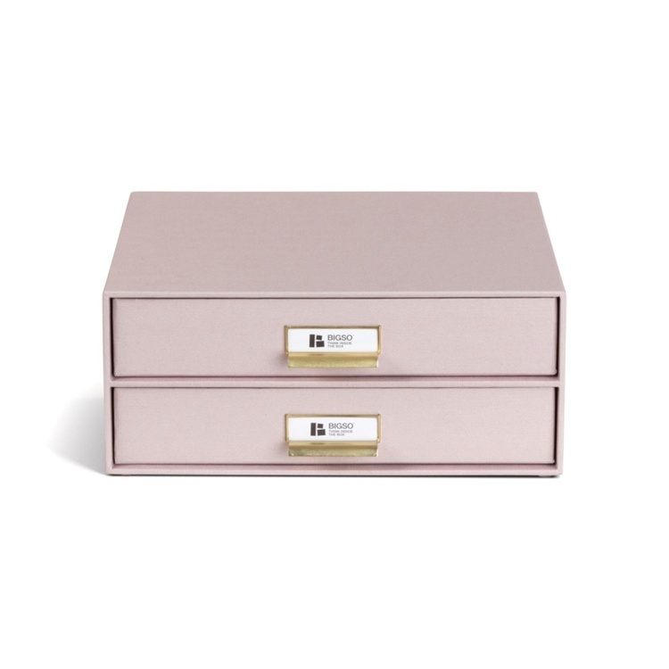 Two drawer box storage, BIGSO BIRGER RESTORE, 33 x 25,5 x H 14,5 cm