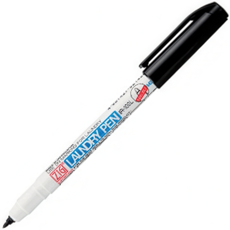 Fabric Marker ZIG LAUNDRY PEN, Svart