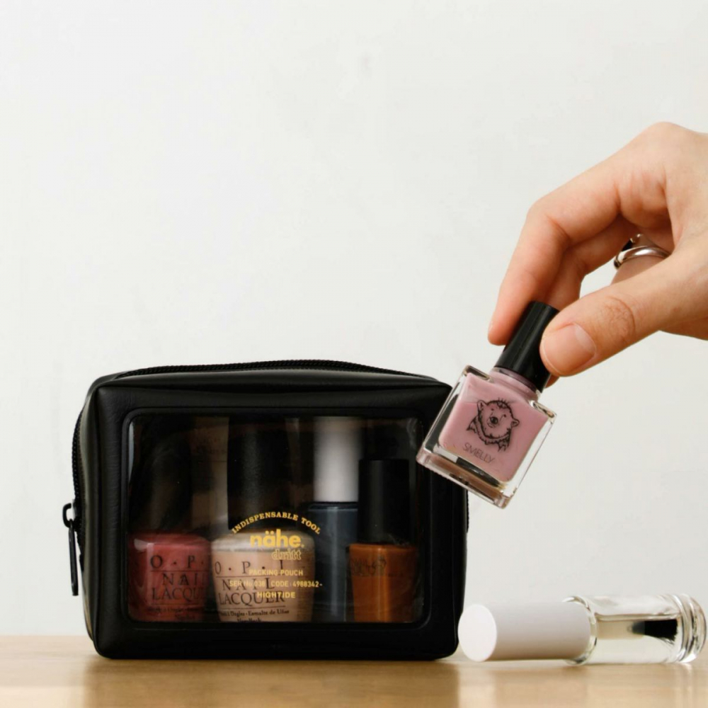 Necessär, PACKING POUCH MINI, 12 x 5,5 x H 9 cm , Nähe, Blå