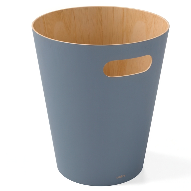 Trash can, 7,5 L WOODROW, Ø 23 x H 28 cm, Umbra