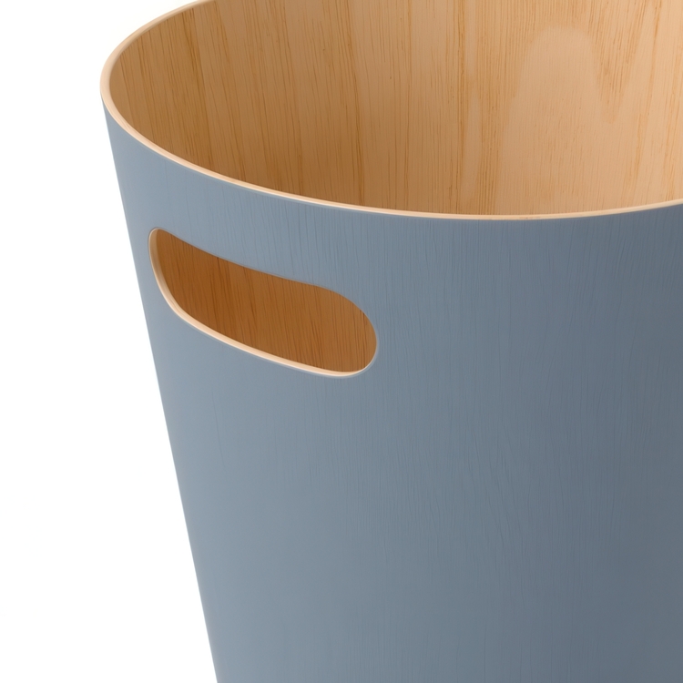 Trash can, 7,5 L WOODROW, Ø 23 x H 28 cm, Umbra