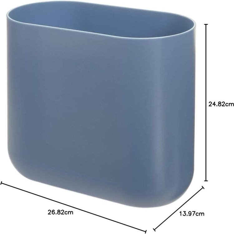 Trash Basket, Small, Oval, CADE SLIM, 27 x 14 x H 25 cm