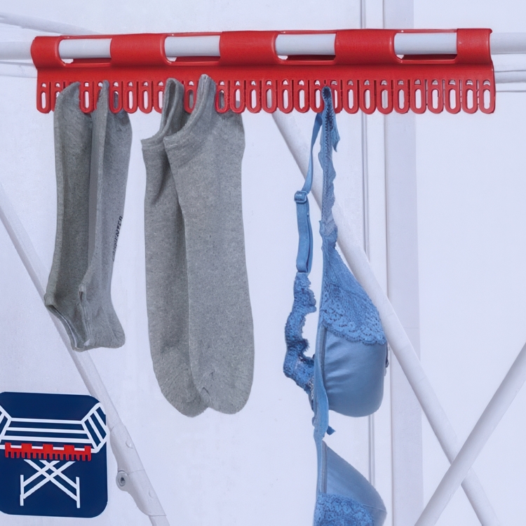 Space saving clothes airer, Set of 2, SALVASPAZIO, 40 cm, White