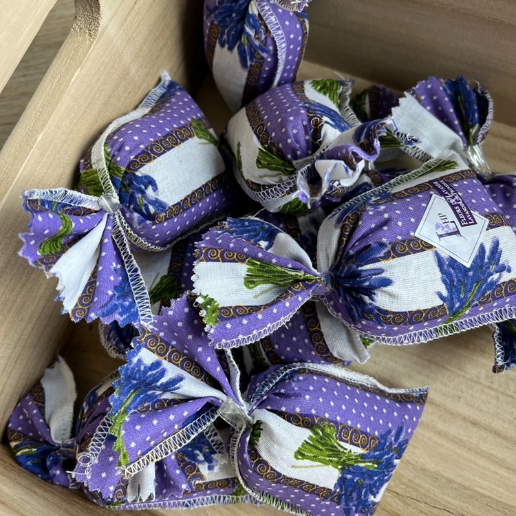Bag with Lavender from Provence, SACHET LAVANDE, Beige / Purple