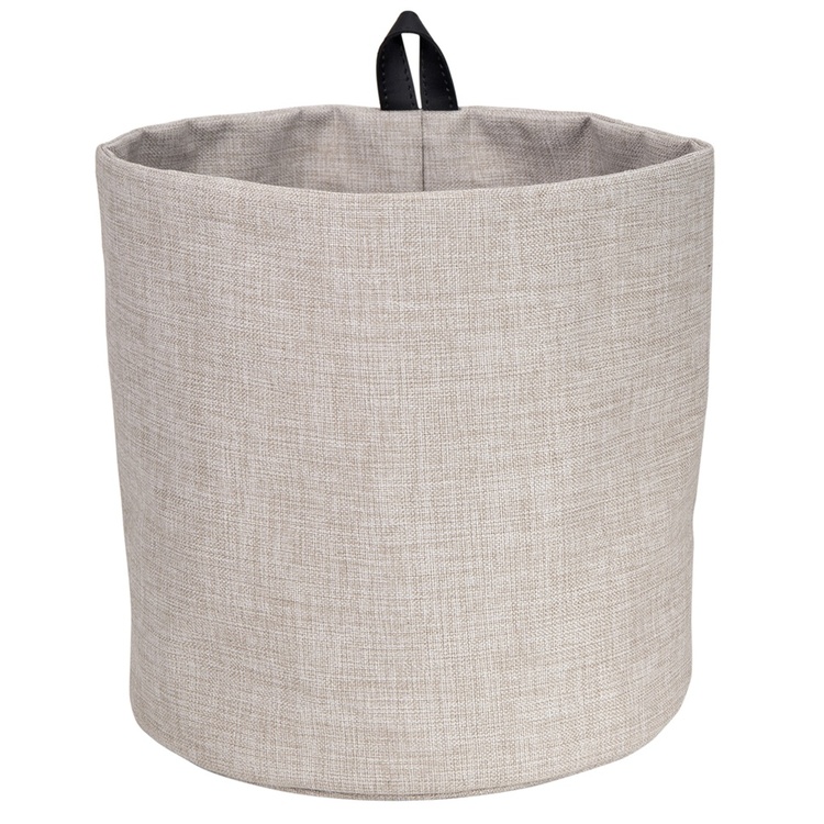 Bag for hook, BIGSO LARGE HANG AROUND, Ø22 x H 22 cm, Beige