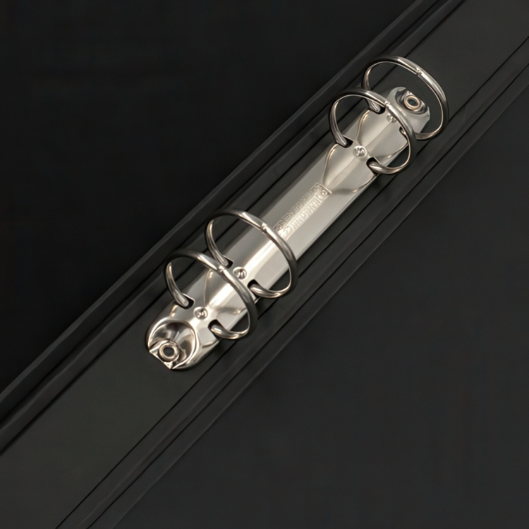 Binder, BIGSO RINGO CANVAS, Swedish 4-hole standard, Grey