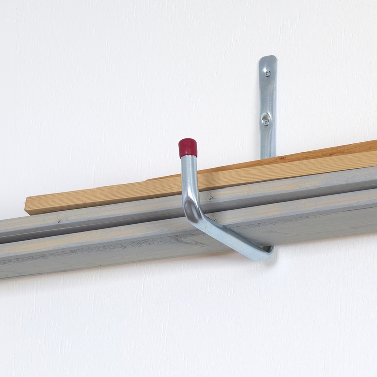 Utility hook, wall mounted, 25 cm, HABO 8502, Metal