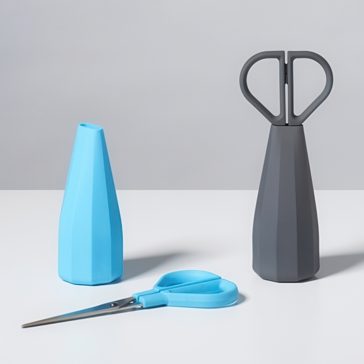 Scissors on Stand BABYLON, Lexon, Grey