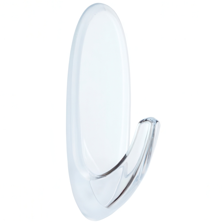 Self-adhesive hook, Removable, COMMAND LARGE, 3,5 x H 8,6 cm, Clear