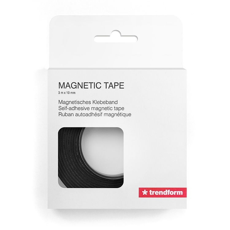 Self-adhesive MAGNETIC TAPE 3 m x 1 cm, Black