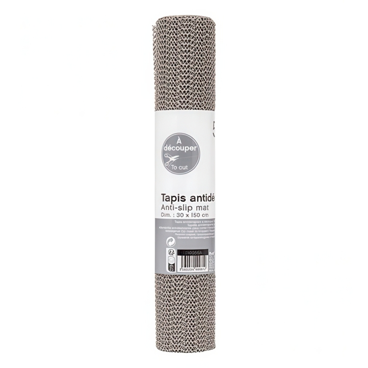 Shelf & Drawer Liner, FOAM NON-SLIP, 150 x 30 cm, Grey