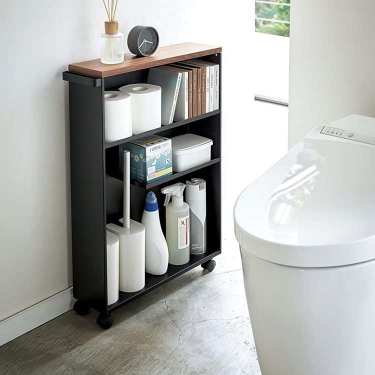 Narrow storage trolley, TOWER ROLLING SLIM CART, 13 x 47,5 x H 68 cm