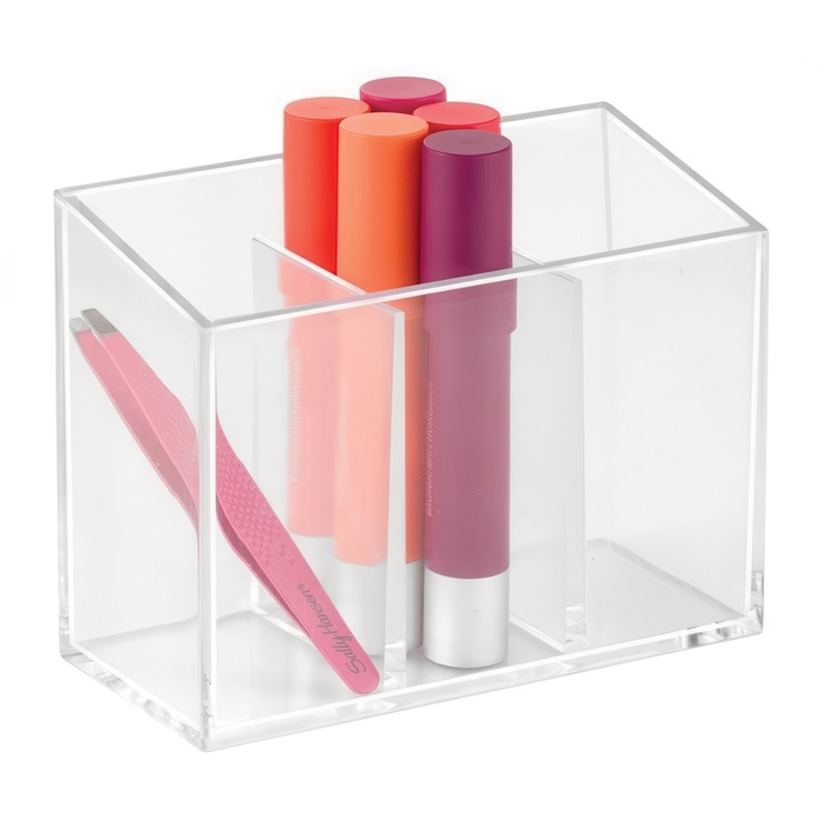Divided caddy, COUNTER TOP ORGANISER, Transparent