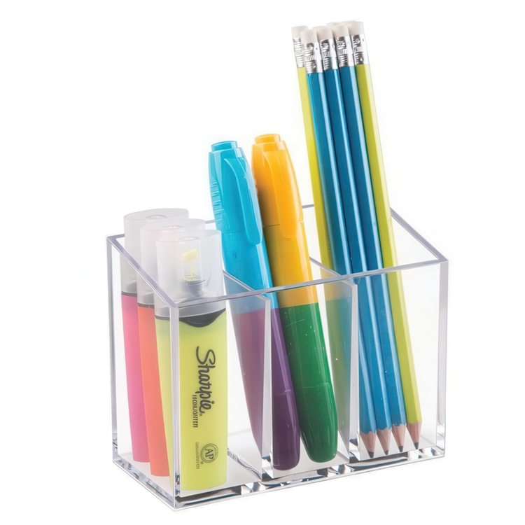 Divided caddy, COUNTER TOP ORGANISER, Transparent