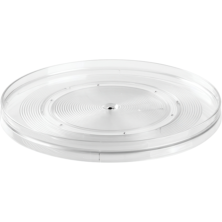 Turntable, Large, LAZY SUSAN LARGE RPET, Low, Ø 35,6 cm, InterDesign, Transparent