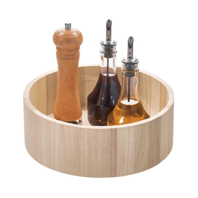 Lazy Suzan, PAULOWNIA ECO WOOD TALL TURNTABLE, Ø 26,7 cm, Natural