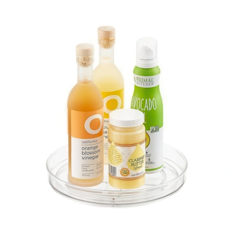 Lazy Susan, Small, THE HOME EDIT SINGLE TIER TURNTABLE Low, Ø 23 cm, Transparent